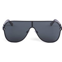 Invicta Unisex Sunglasses - Black Stainless Steel Frame Black Lens | IEW054-01 ,