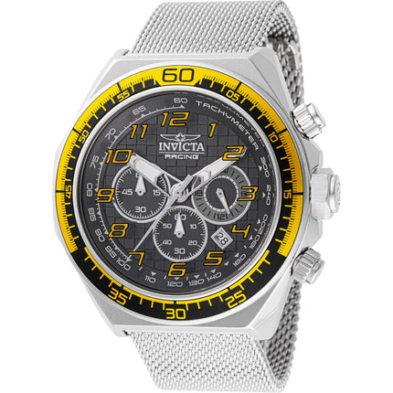 Invicta Men's Watch - Invicta Racing Chronograph Black Dial Mesh Bracelet | 47899 ,