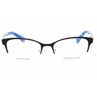 Kate Spade Women's Eyeglasses - Black Metal Oval Half Rim Frame | FERRARA 0804 ,