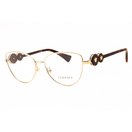 Versace Women's Eyeglasses - Light Gold Metal Cat Eye Full Rim Frame | 0VE1284 1489 ,