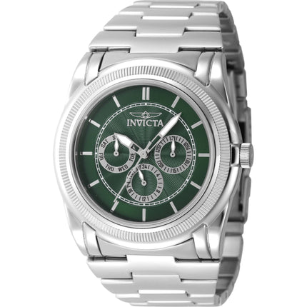 Invicta Men's Watch - Slim Green Dial Silver Stainless Steel Bracelet Quartz | 46259 ,