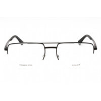 Police Men's Eyeglasses - Semi Matte Black Metal Square Full Rim Frame | VPLG71M 0531 ,