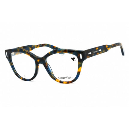 Calvin Klein Women's Eyeglasses - Blue Havana Acetate Cat Eye Full Rim | CK23541 460 ,