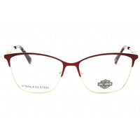 Harley Davidson Women's Eyeglasses - Matte Bordeaux Acetate/Metal Frame | HD0565 070 ,