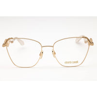 Roberto Cavalli Women's Eyeglasses - Rose Gold Metal Cat Eye Full Rim | VRC021M 0300 ,