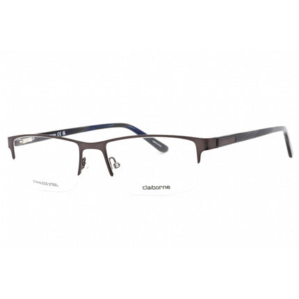 Liz Claiborne Men's Eyeglasses - Matte Grey Metal Rectangular Shape Frame | CB 254 FRE ,