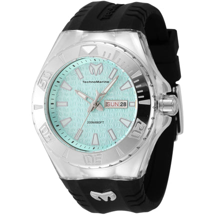 Technomarine Men's Watch - Cruise Monogram Silver Case Turquoise Dial | TM-122009 ,