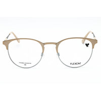 Flexon Men's Eyeglasses - Matte Light Gold Round Full Rim Frame | FLEXON E1133 712 ,