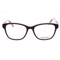 Bebe Women's Eyeglasses - Plum Full Rim Cat Eye Frame Clear Demo Lens | BB5184 500 ,