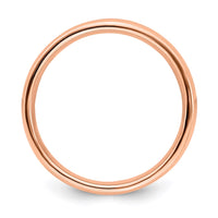 Sterling Silver Stackable Expressions Pink-plated Polished Ring | QSK248 ,