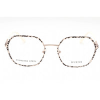 Guess Women's Eyeglasses - Pink Gold Geometric Full Rim Metal Frame | GU2912 033 ,