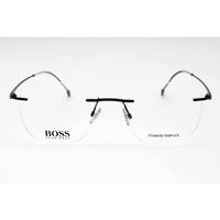 Hugo Boss Men's Eyeglasses - Matte Blue Square Rimless Frame | BOSS 1266/C 0FLL 00 ,