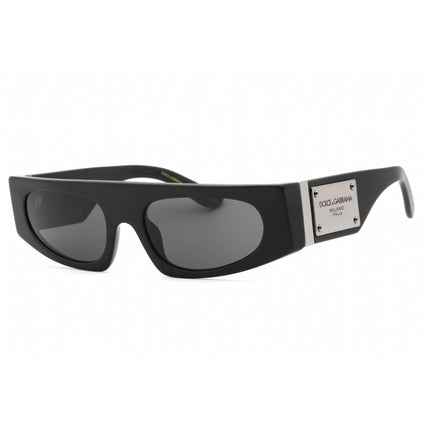Dolce & Gabbana Women's Sunglasses - Matte Black Rectangular Frame | 0DG4411 252587 ,
