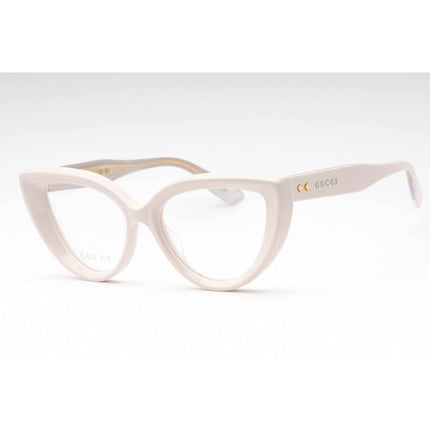 Gucci Women's Eyeglasses - Ivory Plastic Cat Eye Shape Full Rim Frame | GG1530O 004 ,