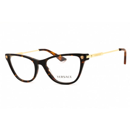 Versace Women's Eyeglasses - Dark Havana Plastic Cat Eye Full Rim Frame | 0VE3309 108 ,