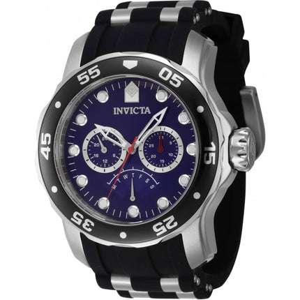 Invicta Men's Watch - Pro Diver Quartz Blue Dial TT Black/Silver Tone Strap | 46967 ,