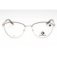 Converse Women's Eyeglasses - Satin Gold/Engine Smoke Metal Cat Eye Frame | CV1014 717 ,