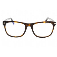 Tom Ford Unisex Eyeglasses - Dark Havana Plastic Square Full Rim Frame | FT5662-B 052 ,
