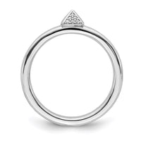 Sterling Silver Stackable Expressions Diamond Ring | QSK2181 ,