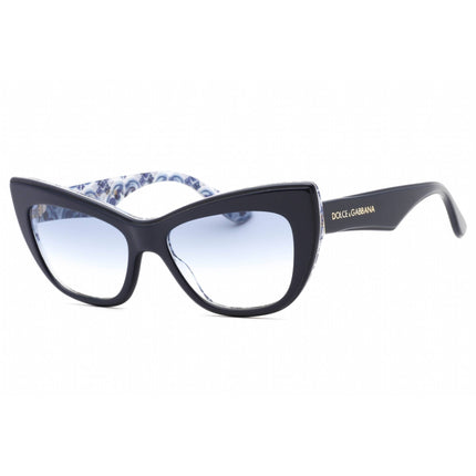 Dolce & Gabbana Women's Sunglasses - Blue On Blue Maiolica Cat Eye | 0DG4417 341419 ,