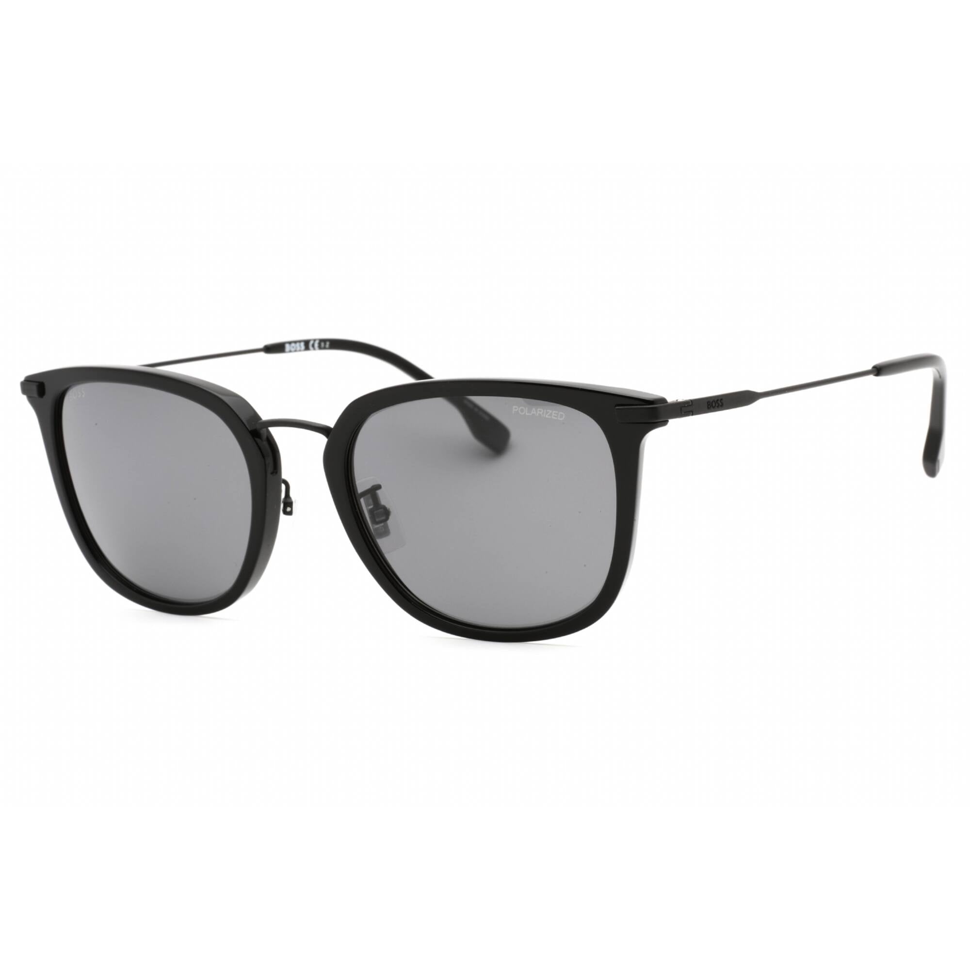 HUGO BOSS Unisex Sonnenbrille 1497/S – Matte Black Grey, Größe 57/18/140, Nicht Polarisiert