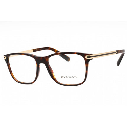Bvlgari Men's Eyeglasses - Havana Plastic Full Rim Rectangular Frame | 0BV3049 504 ,