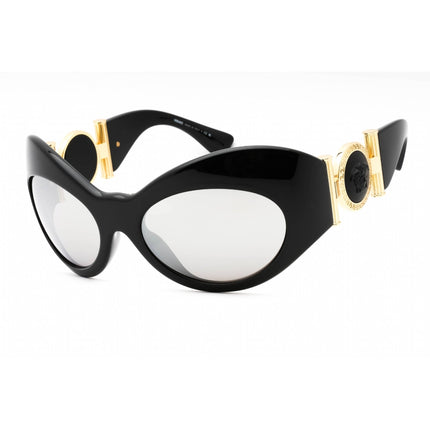 Versace Women's Sunglasses - Black/Light Grey Plastic Cat Eye Frame | 0VE4462 GB1/6G ,