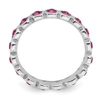 Sterling Silver Stackable Expressions October Swarovski Ring | QSK982 ,
