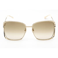 Gucci Women's Sunglasses - Gold Oversized Full Rim Frame Brown Lens | GG1020S 004 ,