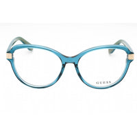 Guess Women's Eyeglasses - Shiny Turquoise Acetate Full Rim Cat Eye Frame | GU2955 087 ,