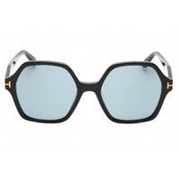 Tom Ford Women's Sunglasses - Shiny Black Metal Square Full Rim Frame | FT1032-F 01A ,