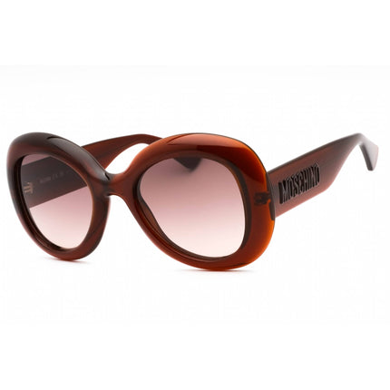 Moschino Women's Sunglasses - Brown Plastic Full Rim Butterfly | MOS162/S 009Q HA ,