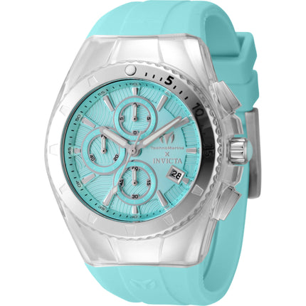 Technomarine Men's Watch - Five Elements Air Chrono Aqua Blue Dial Strap | TM-122001 ,