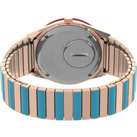 Timex Women's Watch - Q Timex Malibu Pink Dial Steel Expansion Band | TW2U81500VQ ,