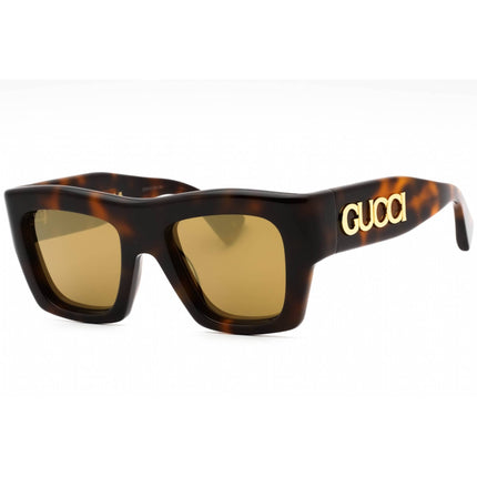 Gucci Women's Sunglasses - Havana Acetate Full Rim Square Shape Frame | GG1772S 007 ,