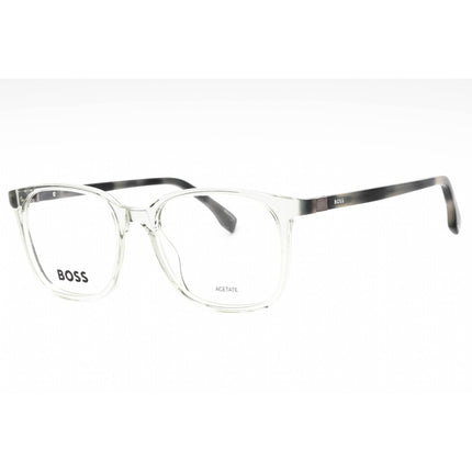 Hugo Boss Men's Eyeglasses - Green Havana Grey Plastic Square | BOSS 1494 0676 00 ,
