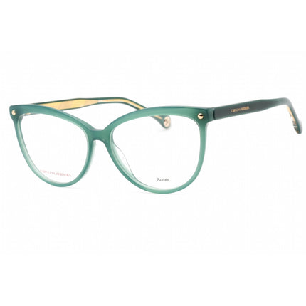 Carolina Herrera Women's Eyeglasses - Green Plastic Cat Eye Frame | HER 0085 01ED ,