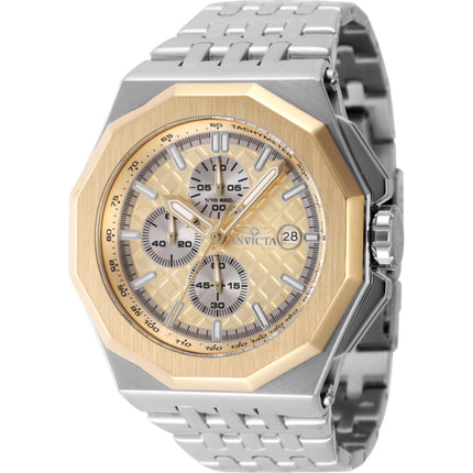 Invicta Men's Watch - Akula Chronograph Gold and Silver Tone Dial Bracelet | 47393 ,