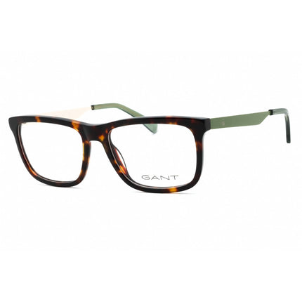 Gant Men's Eyeglasses - Dark Havana Plastic Rectangular Full Rim Frame | GA3294 052 ,