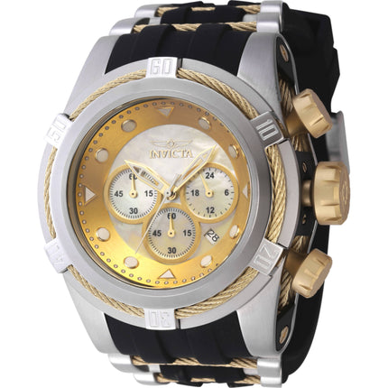 Invicta Men's Watch - Bolt Zeus Quartz Chronograph Silver and Black Strap | 46468 ,