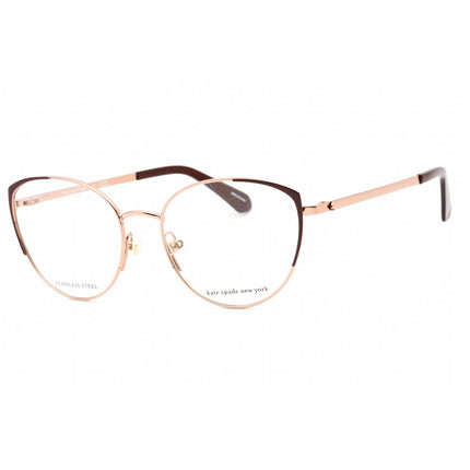 Kate Spade Women's Eyeglasses - Rose Gold Red Metal Cat Eye Frame | NOEL/G 00AW 00 ,