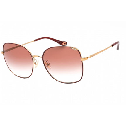 Coach Women's Sunglasses - Burgundy Rose Gold Metal Butterfly Frame | 0HC7133 94038D ,