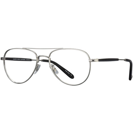 Garrett Leight Women's Eyeglasses - Silver-Grey Crystal Pilot Frame | LINNIE SV-GCR ,