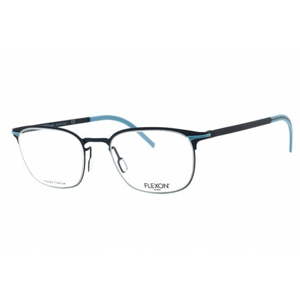 Flexon Men's Eyeglasses - Navy Metal Square Shape Full Rim Frame | FLEXON B2007 412 ,