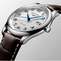 Longines Men's Watch - Master Automatic Silver Dial Brown Leather Strap | L27934783 ,