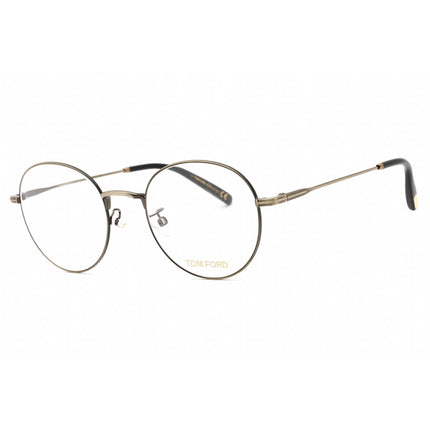 Tom Ford Men's Eyeglasses - Shiny Deep Gold Metal Round Full Rim Frame | FT5791-K 030 ,