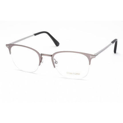 Tom Ford Men's Eyeglasses - Matte Light Ruthenium Cat Eye Half Rim Frame | FT5452 013 ,