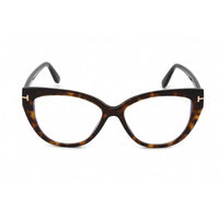 Tom Ford Women's Eyeglasses - Dark Havana Plastic Cat Eye Full Rim | FT5673-B 052 ,