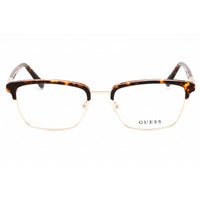 Guess Men's Eyeglasses - Dark Havana Metal Full Rim Rectangular Frame | GU50062 052 ,