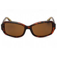 Guess Women's Sunglasses - Dark Brown Plastic Rectangular Full Rim Frame | GU7410 52E ,